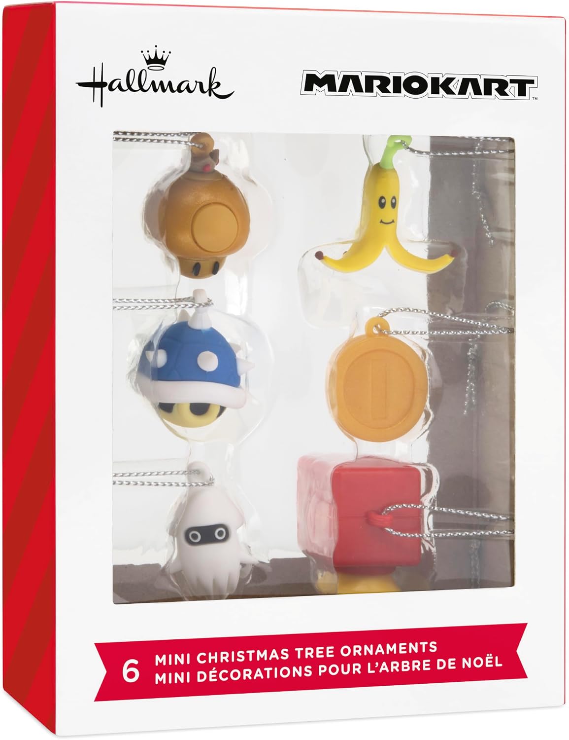 Hallmark Mini Nintendo Christmas Ornaments (Mario Kart) Set of 6