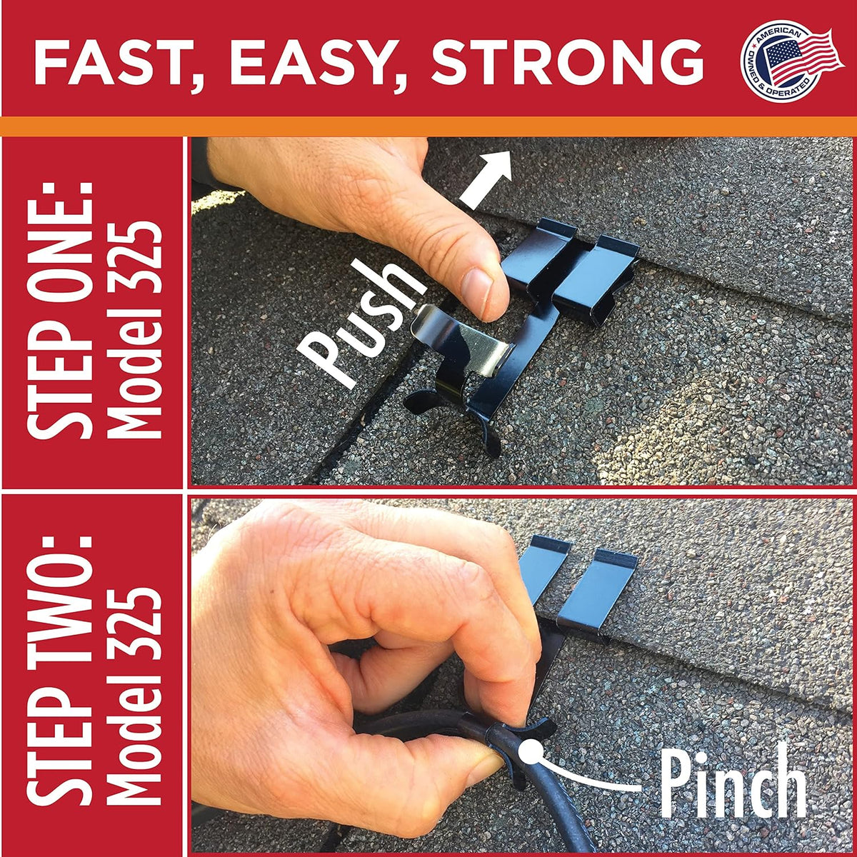Roof Clips for Roof Heat Cable Installation (.325-25 Pack)