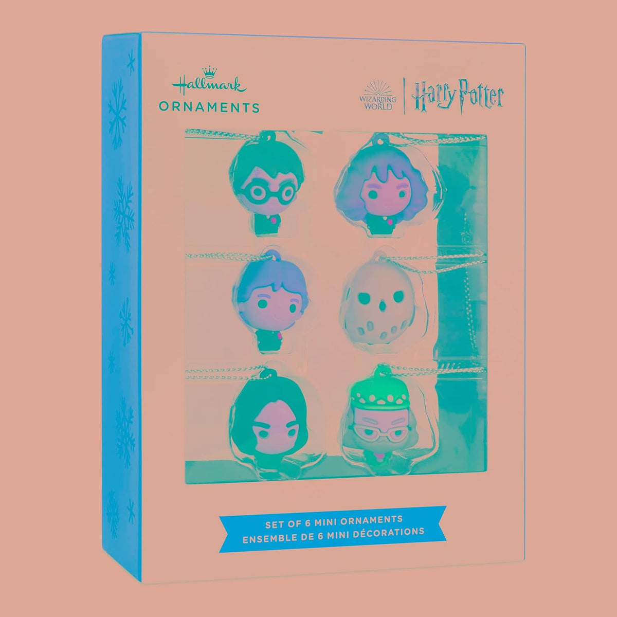 Hallmark Harry Potter and Friends Mini Christmas Ornaments, Shatterproof, Set of 6