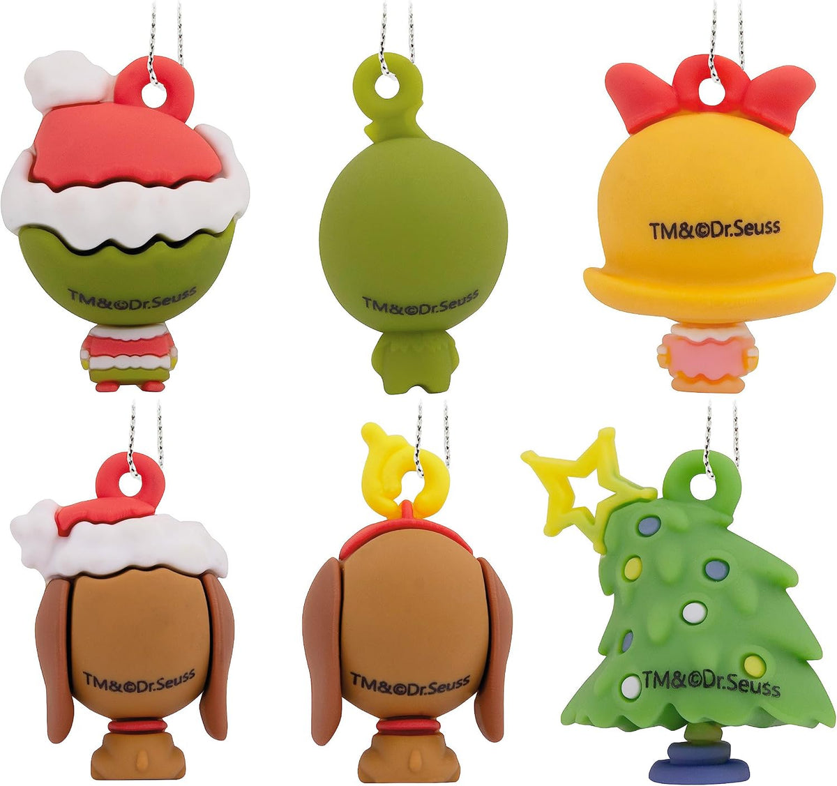 Hallmark Dr. Seuss How The Grinch Stole Christmas! Miniature Christmas Ornaments, Set of 6