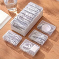 7 Grid Clear Cable Organizer Box with Switch for Desktop Cord Storage