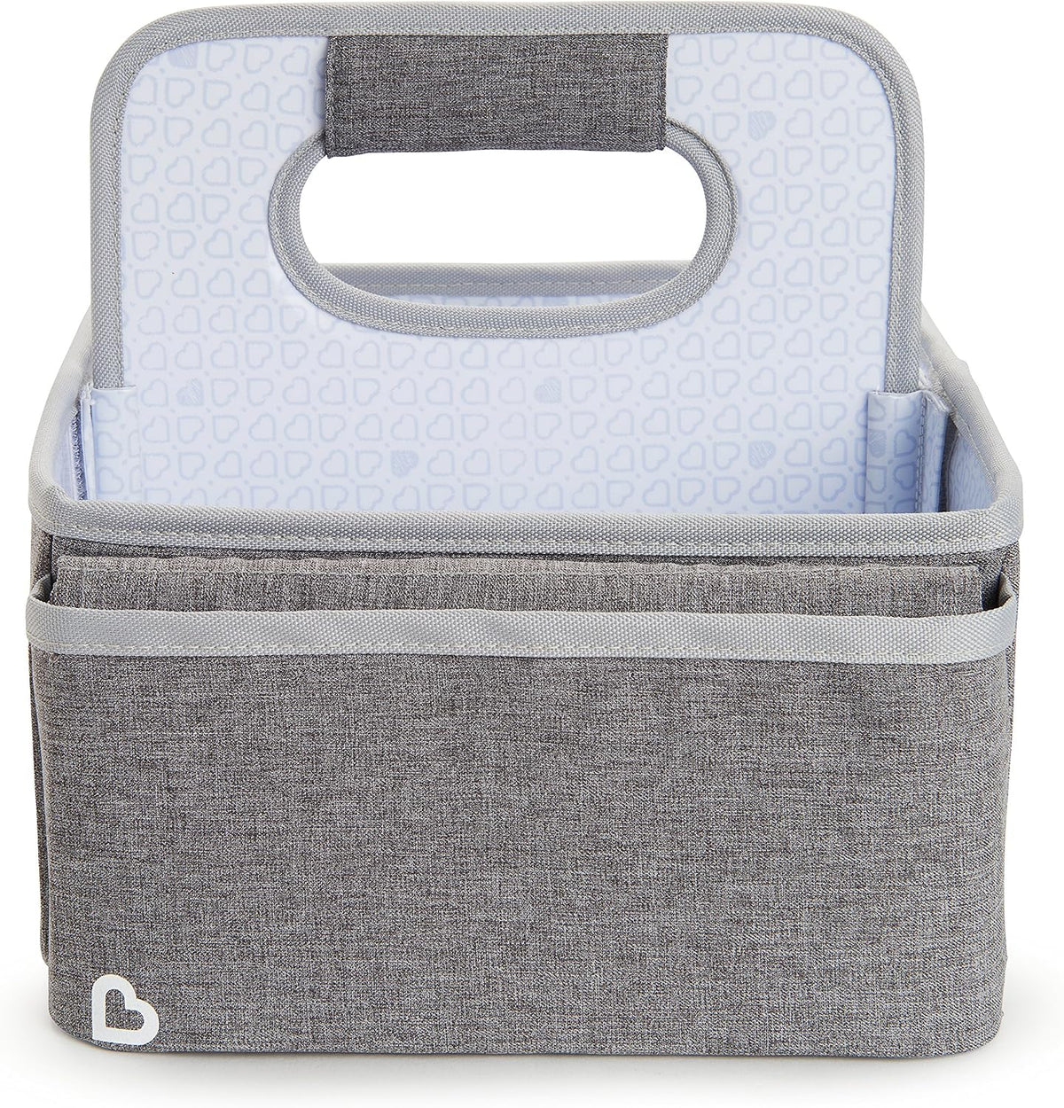 Munchkin® Portable Diaper Caddy Organizer, Grey 1 Count (Pack of 4)