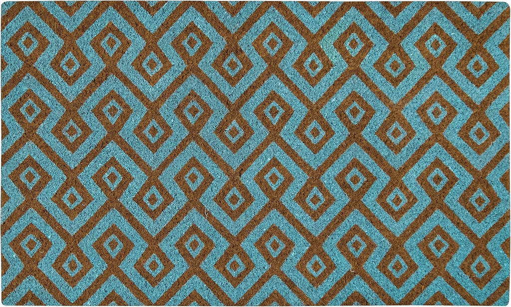 Ackland Coir Doormat | Clara Blue Turquoise | 22" x 36"