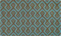 Ackland Coir Doormat | Clara Blue Turquoise | 22" x 36"