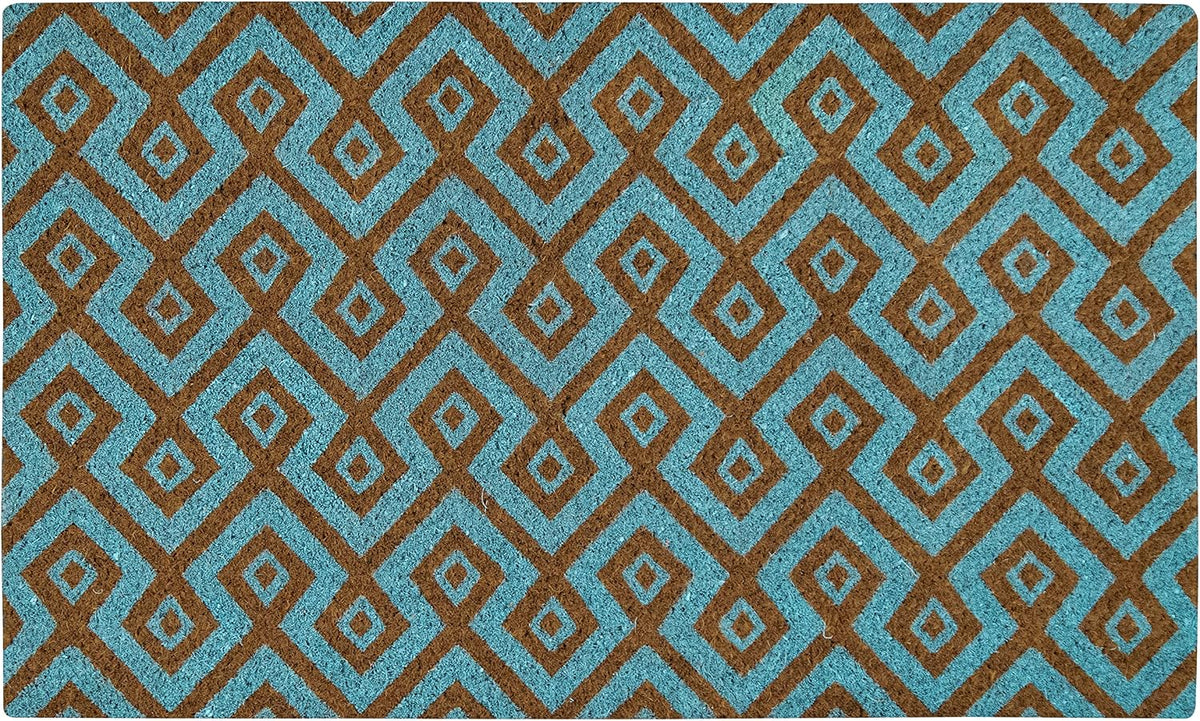 Ackland Coir Doormat | Clara Blue Turquoise | 22" x 36"