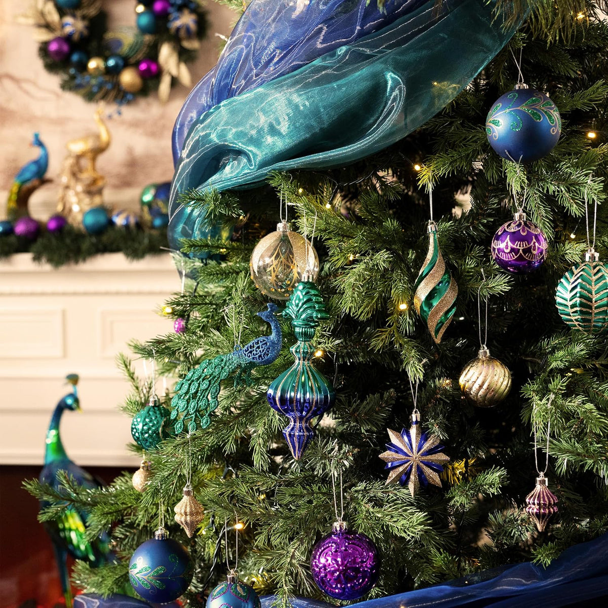 Valery Madelyn 80ct Christmas Ball Ornaments Tree Decorations Set