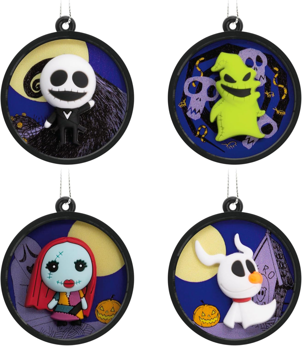 Hallmark The Nightmare Before Christmas Mini Christmas Ornaments, Set of 4