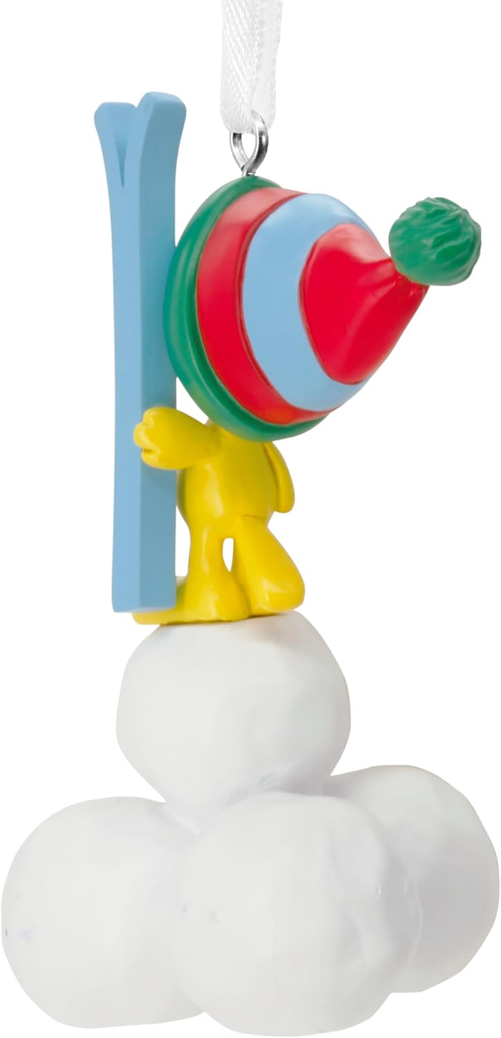 Hallmark Peanuts Woodstock with Snowballs Christmas Ornament