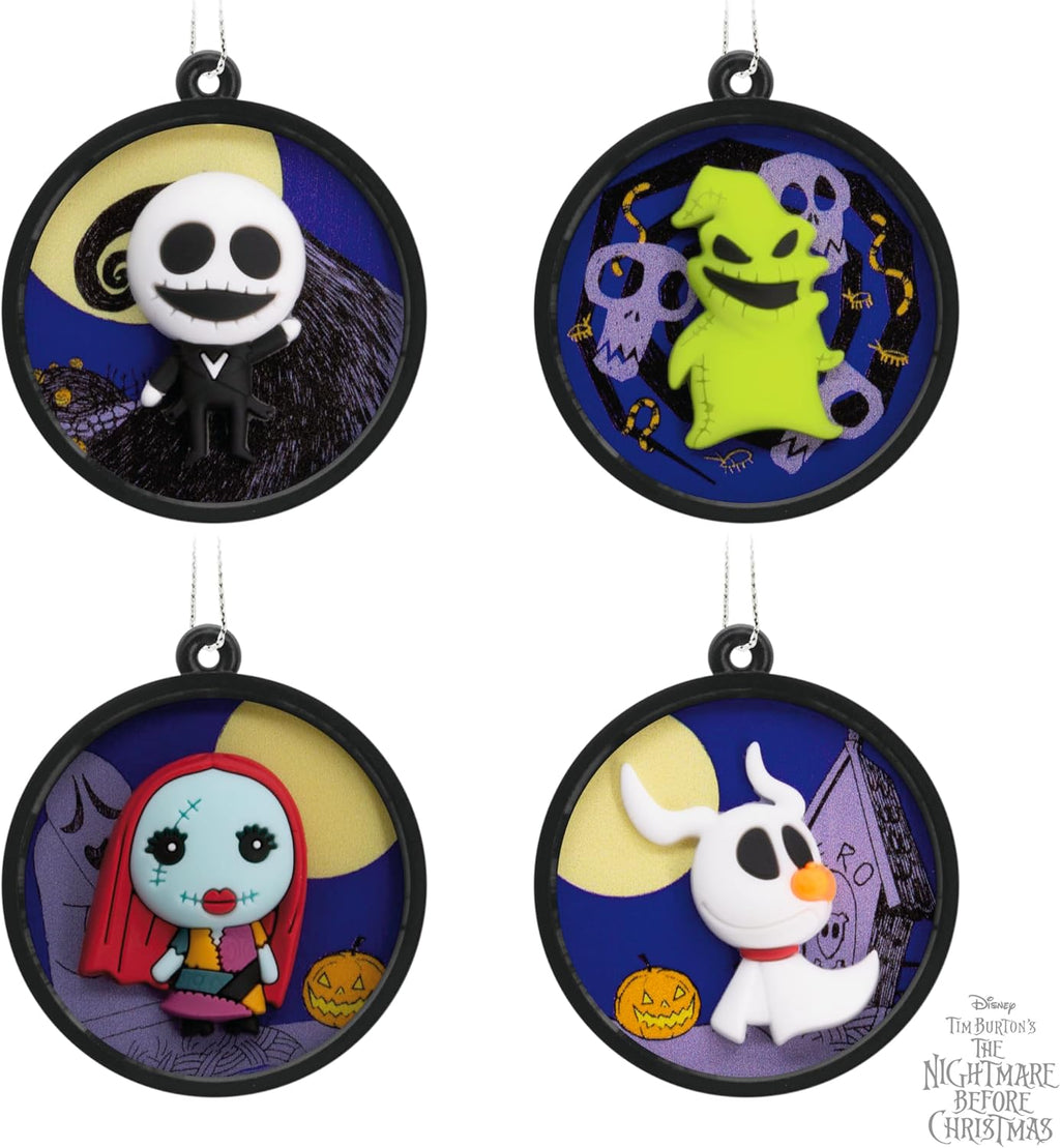 Hallmark The Nightmare Before Christmas Mini Christmas Ornaments, Set of 4