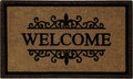 Ackland Coir Doormat | Clara Brown Welcome Flocked | 18" x 30"