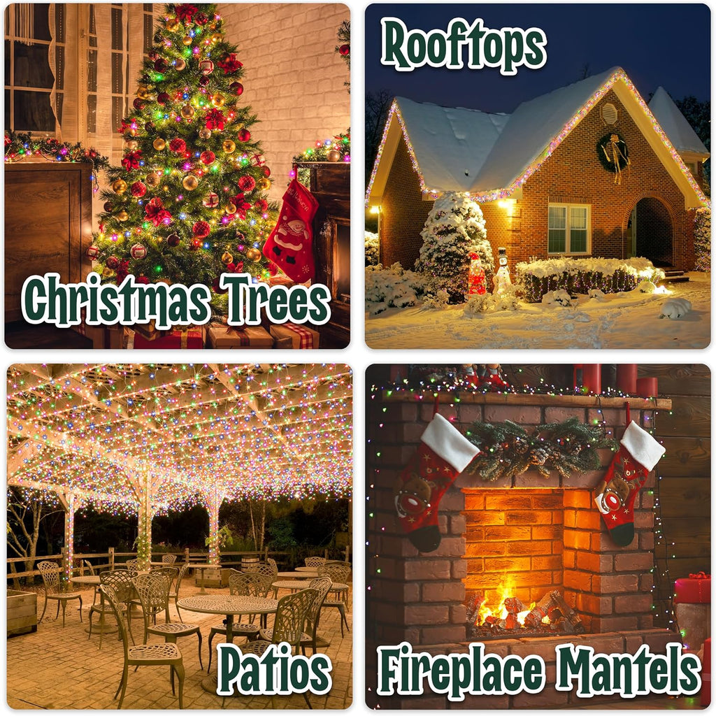 Christmas Lights for Tree - 35 Colored Warm Xmas Lights | 6.6 Feet Long