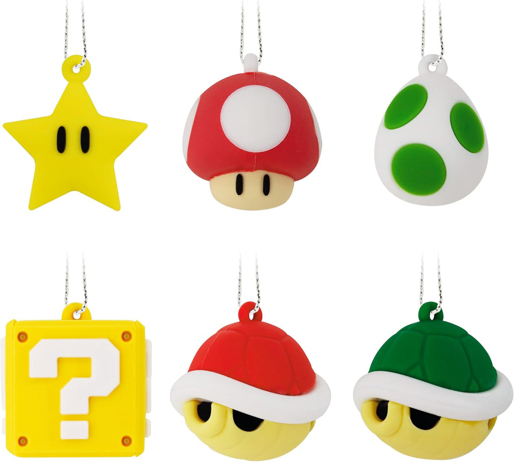 Hallmark Mini Nintendo Christmas Ornaments (Super Mario) Set of 6