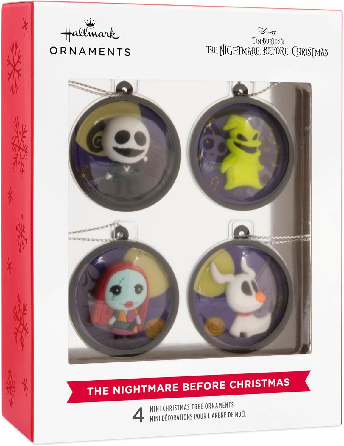 Hallmark The Nightmare Before Christmas Mini Christmas Ornaments, Set of 4