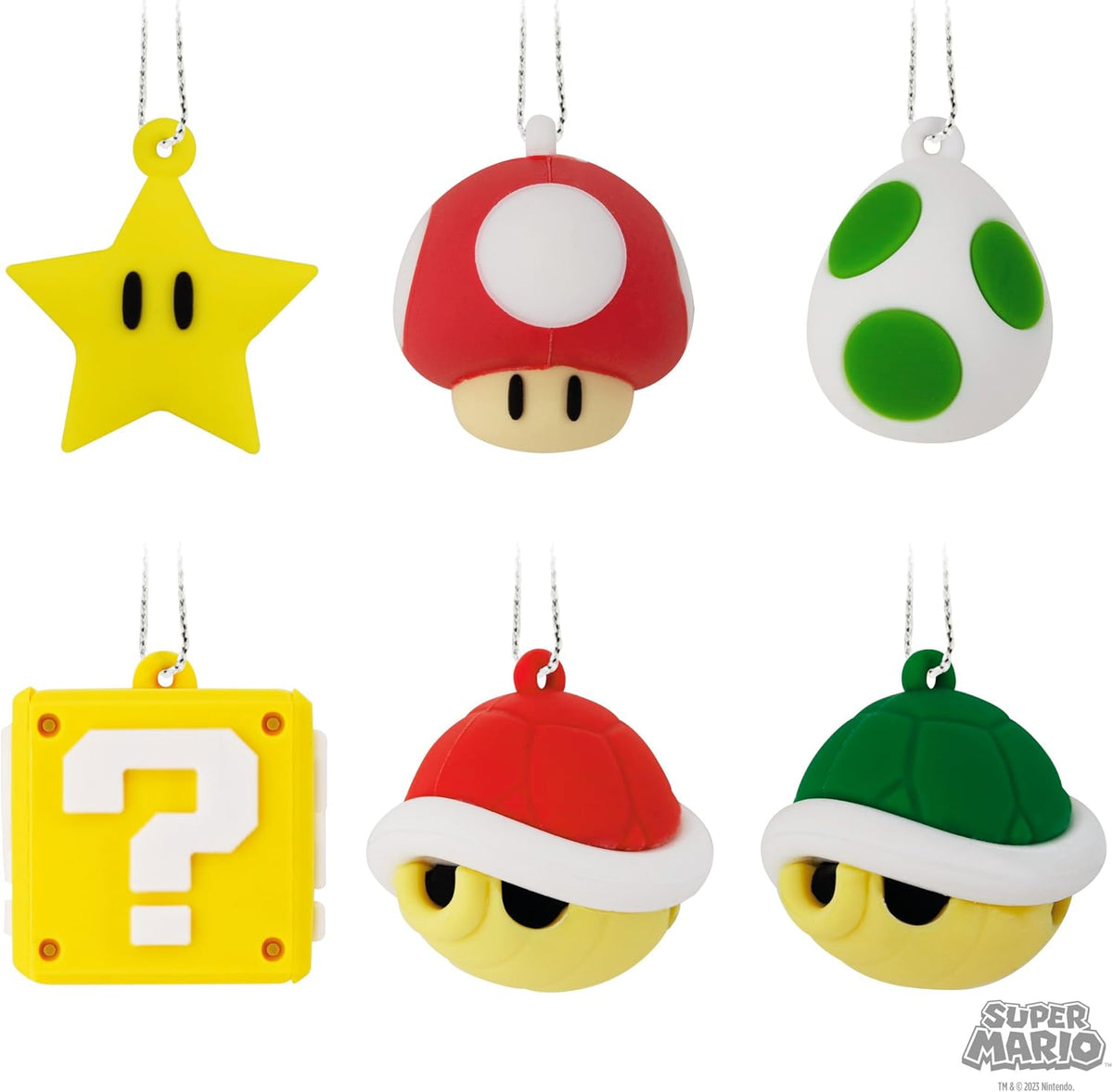 Hallmark Mini Nintendo Christmas Ornaments (Super Mario) Set of 6