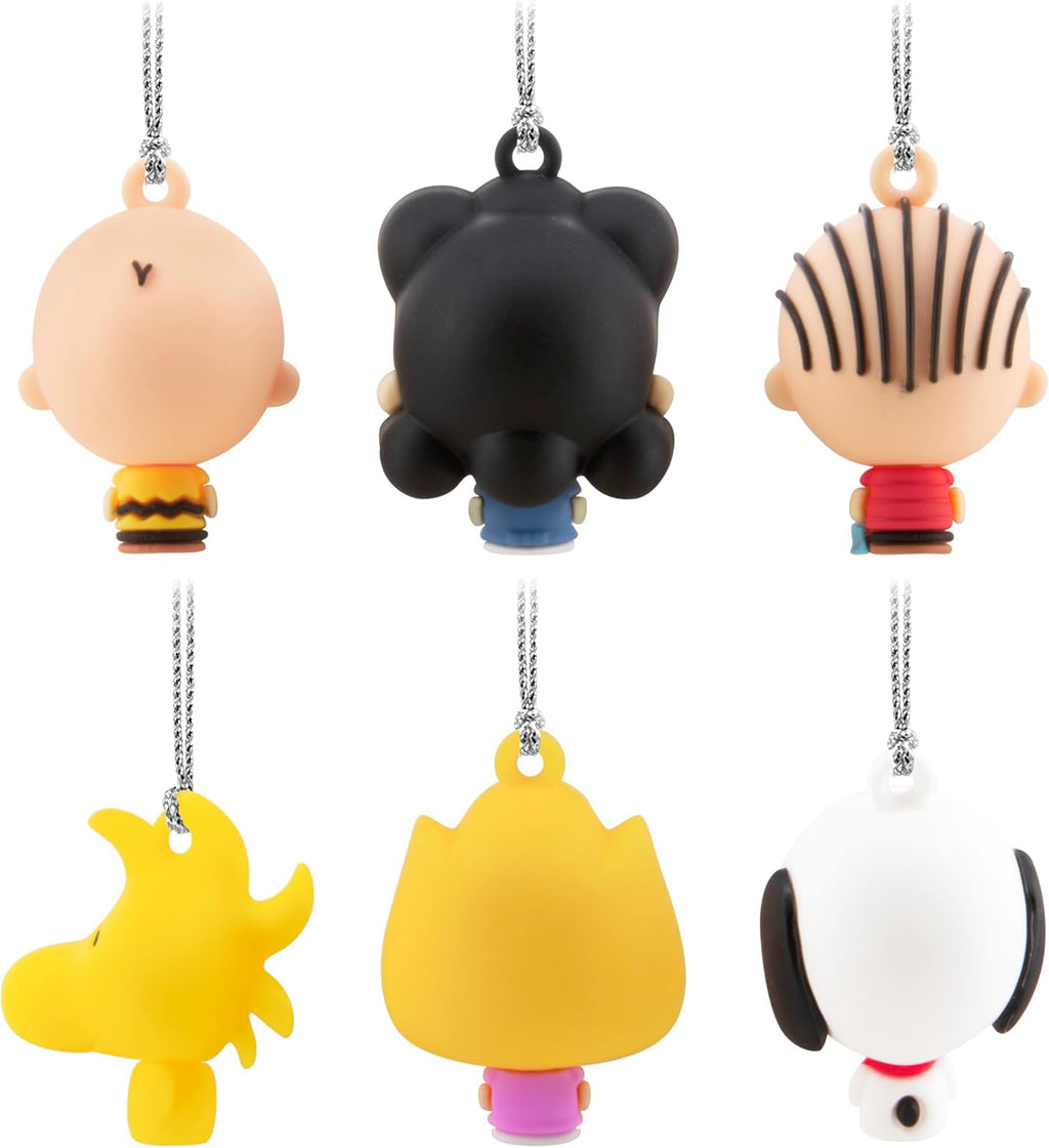 Hallmark Peanuts Mini Christmas Ornaments, Shatterproof, Set of 6