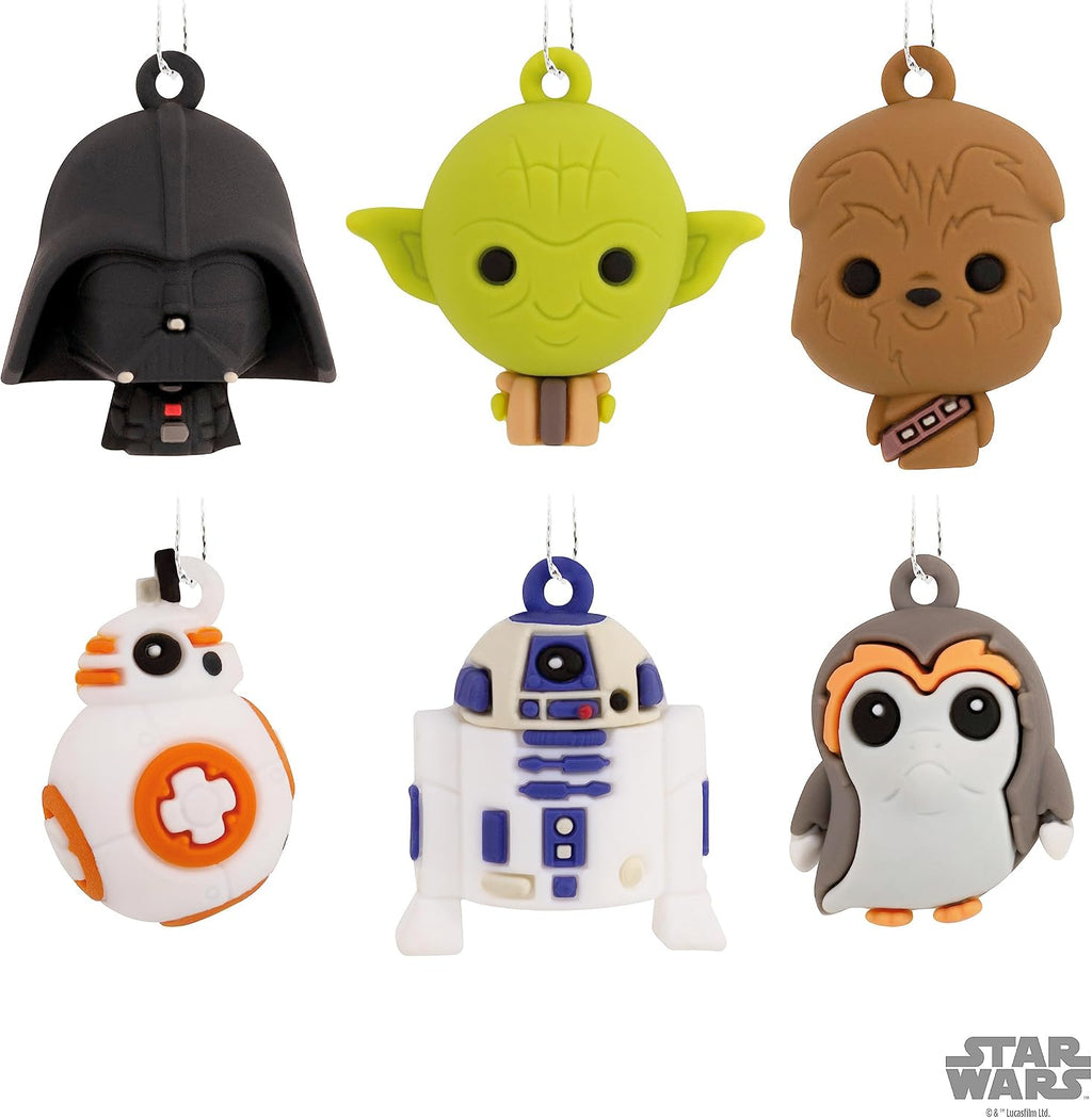 Hallmark Star Wars Characters Miniature Christmas Ornaments, Set of 6, May The 4th