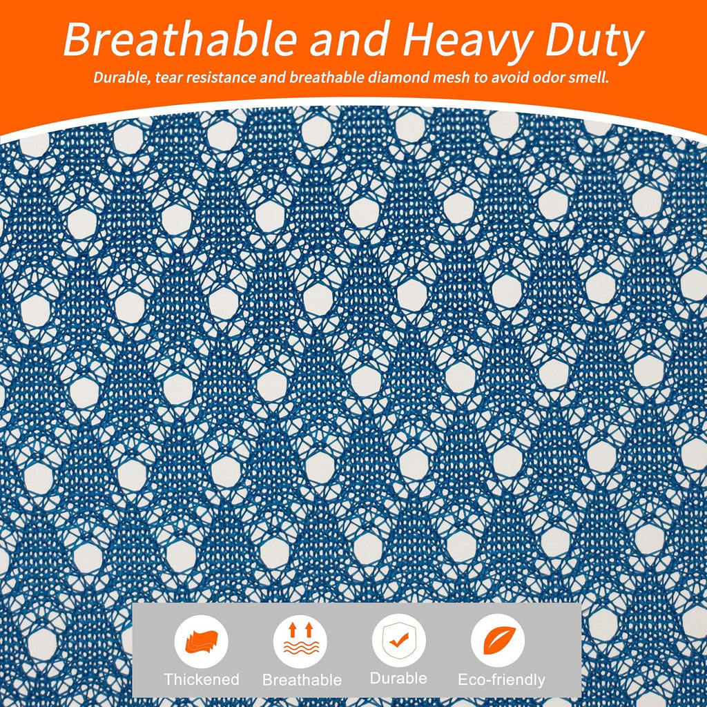 Polecasa 2 Pack Heavy Duty Diamond Mesh Laundry Bag, 24x36", Blue