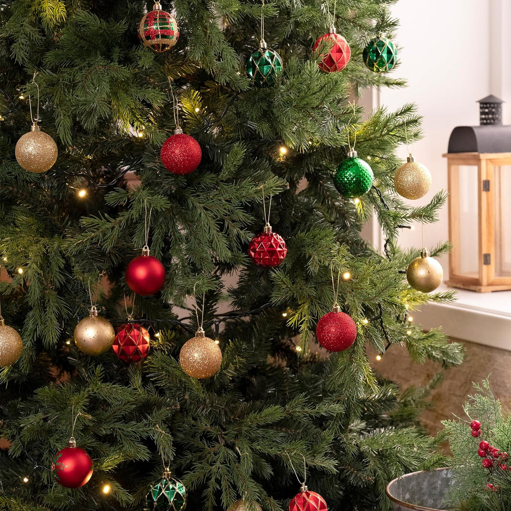 Valery Madelyn 50ct Christmas Tree Decorations Ball Ornaments 2.36 Inches