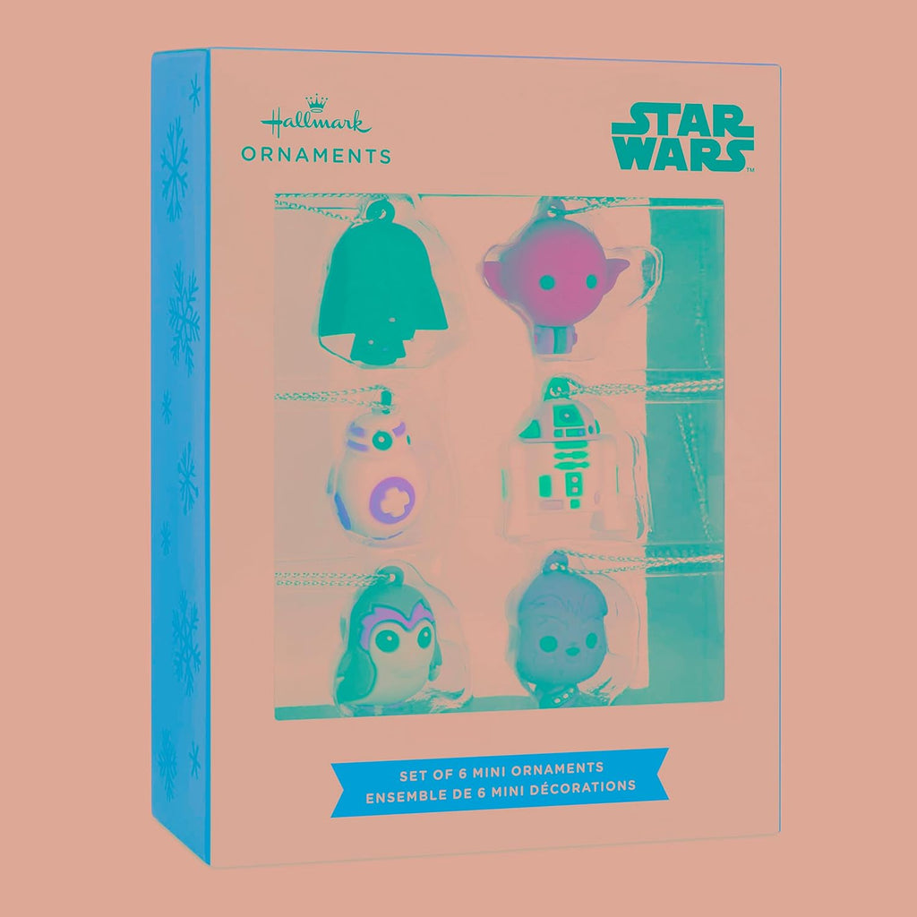 Hallmark Star Wars Characters Miniature Christmas Ornaments, Set of 6, May The 4th