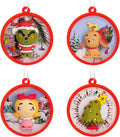 Hallmark Dr. Seuss's Grinch Mini Christmas Ornaments, Tiny Set of 4