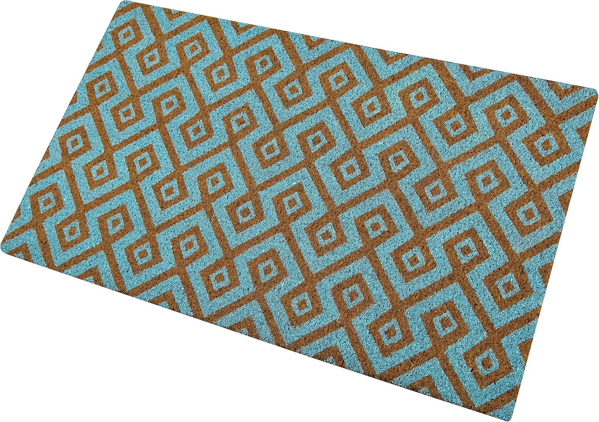 Ackland Coir Doormat | Clara Blue Turquoise | 22" x 36"