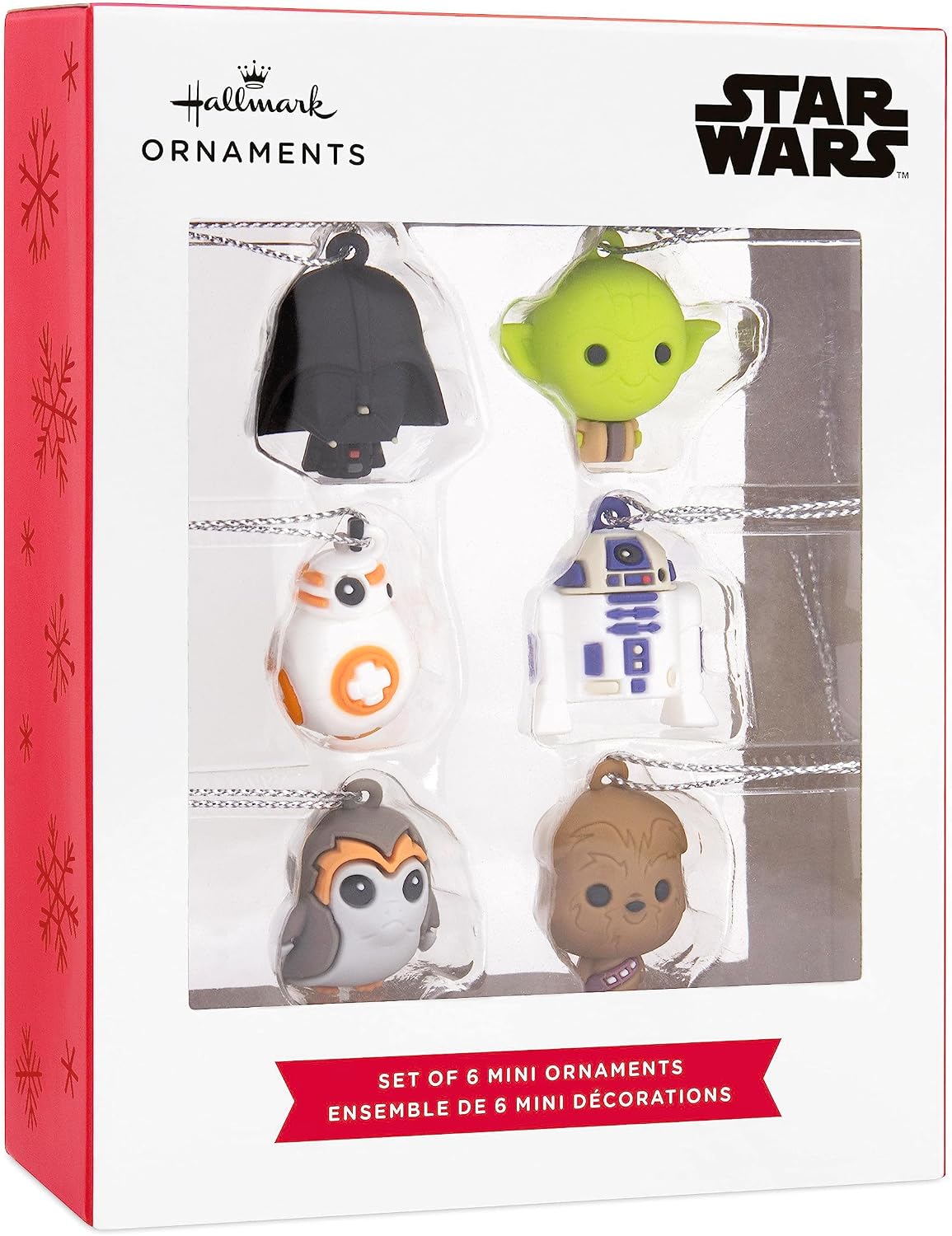 Hallmark Star Wars Characters Miniature Christmas Ornaments, Set of 6, May The 4th